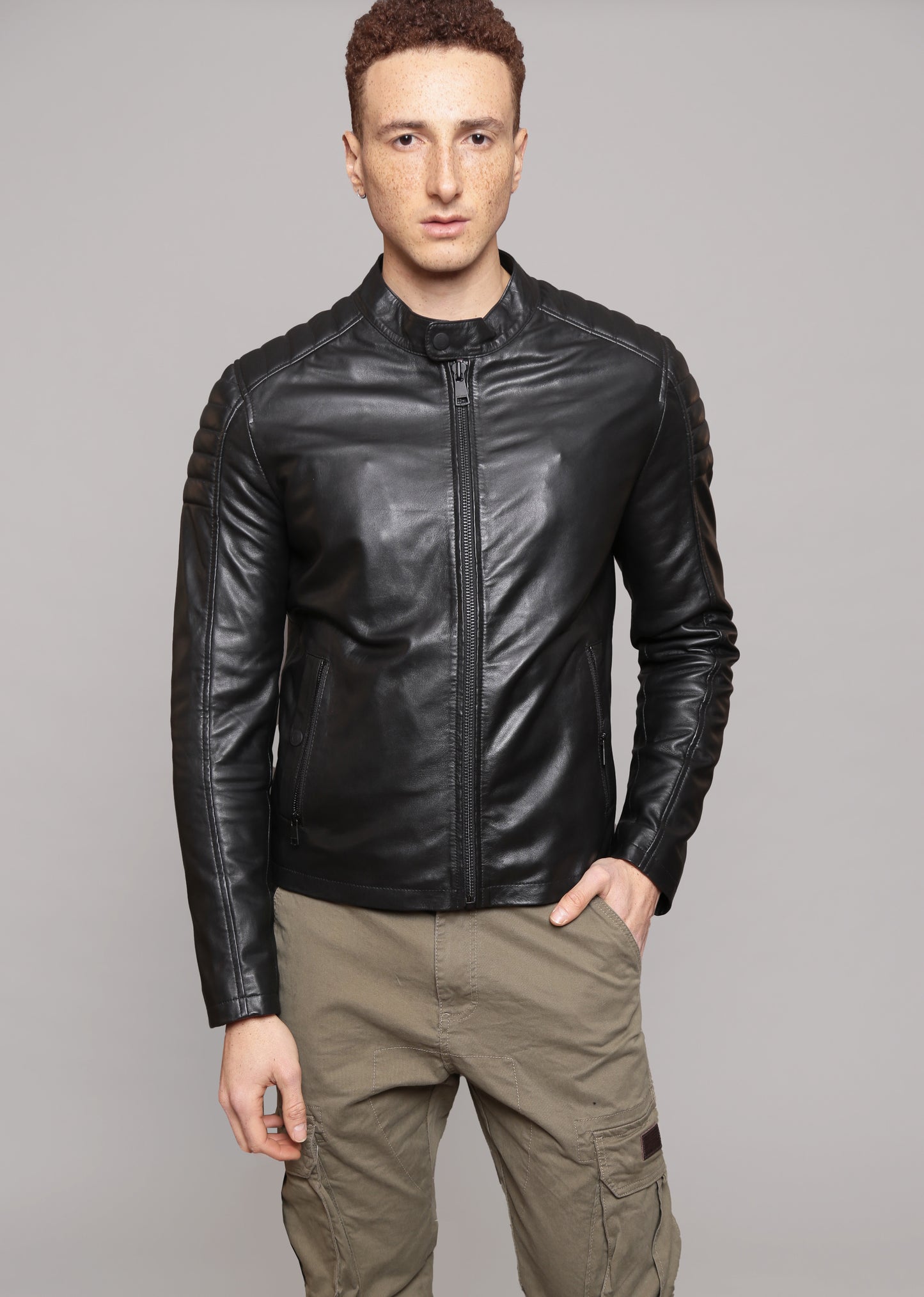 Veste en cuir DILECTA2 STONER