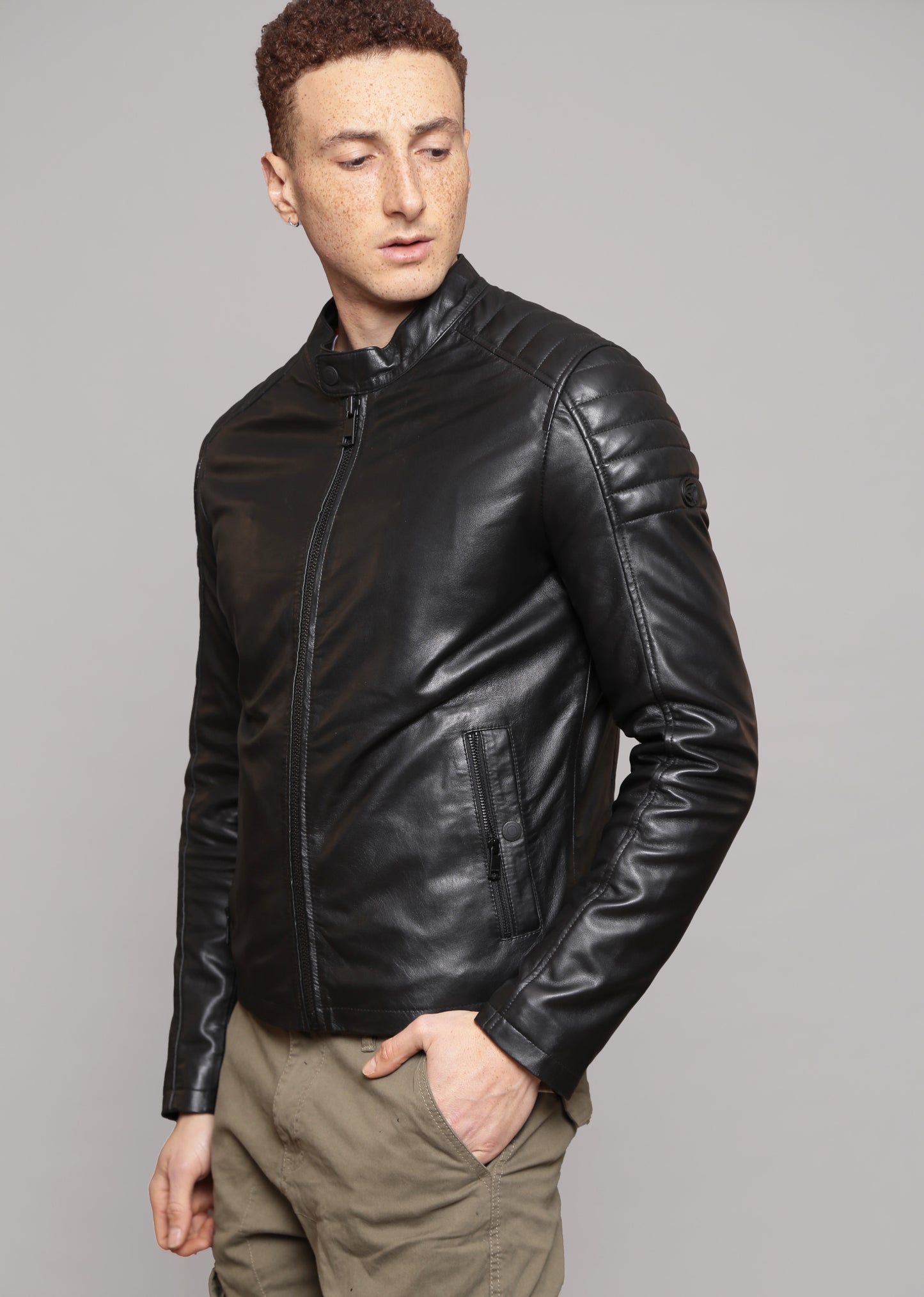 Veste en cuir DILECTA2 STONER