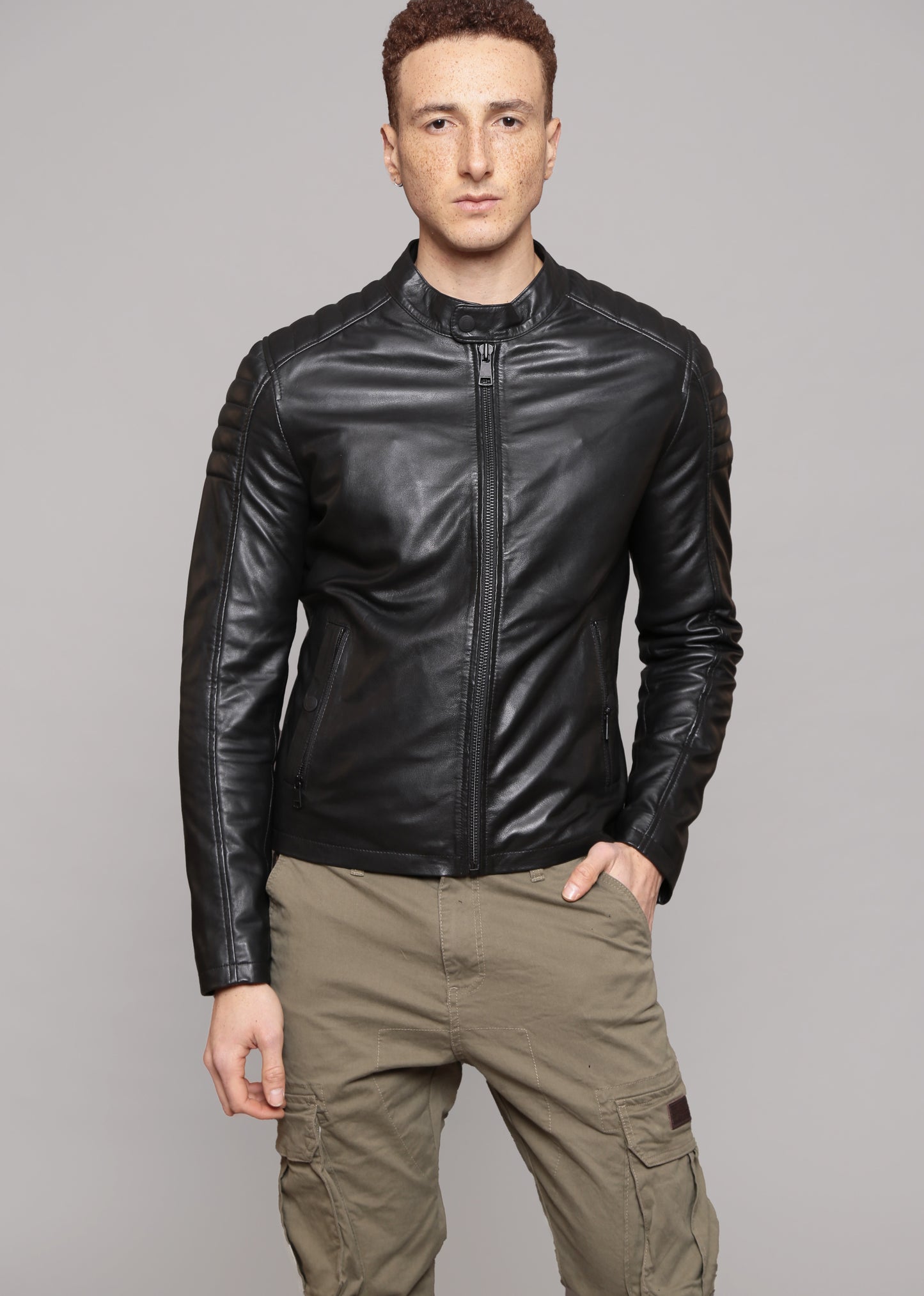 Veste en cuir DILECTA2 STONER
