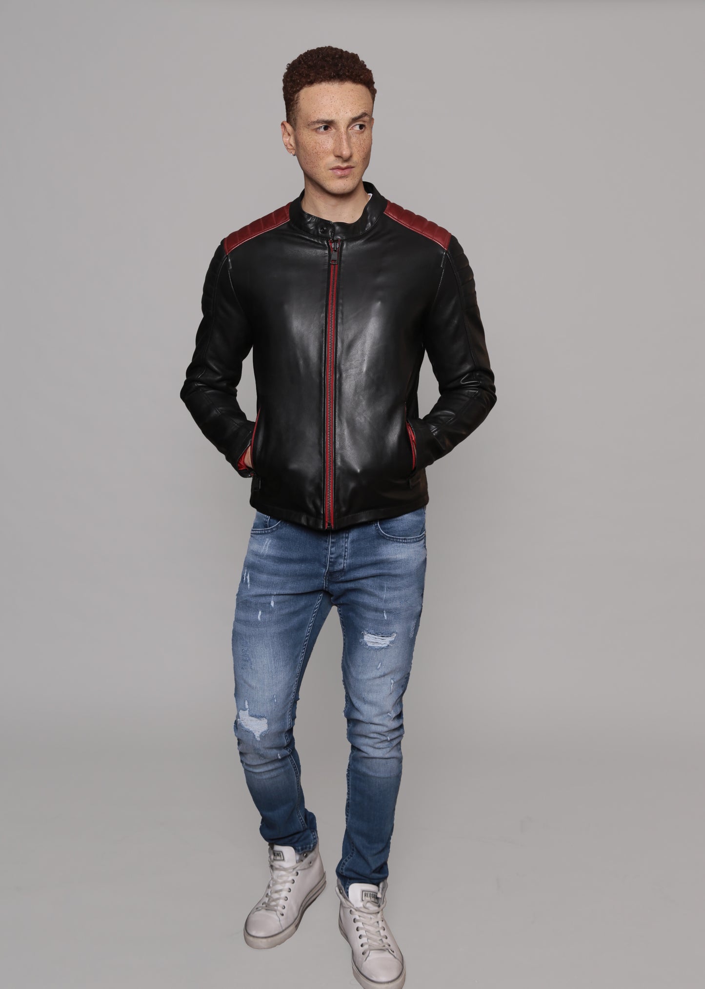 Veste en cuir DILECTA2 STONER