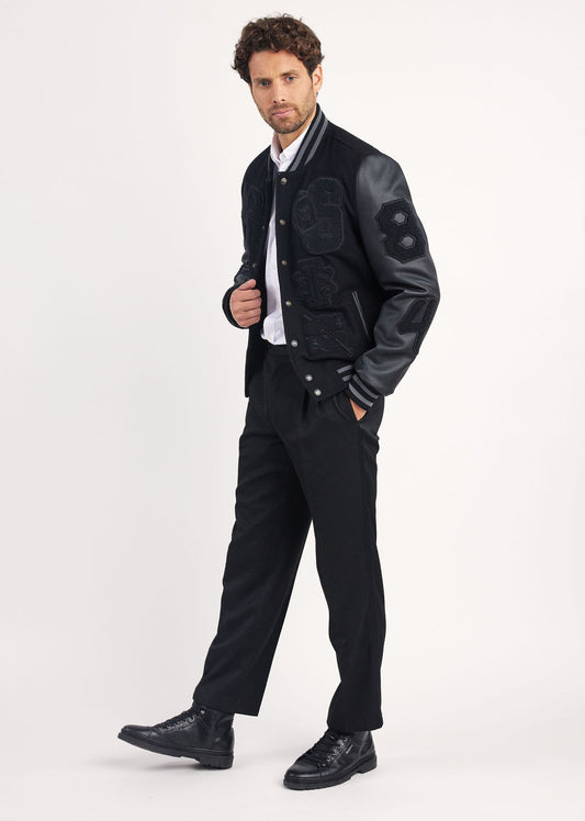 Blouson en cuir HARVARD HATCH