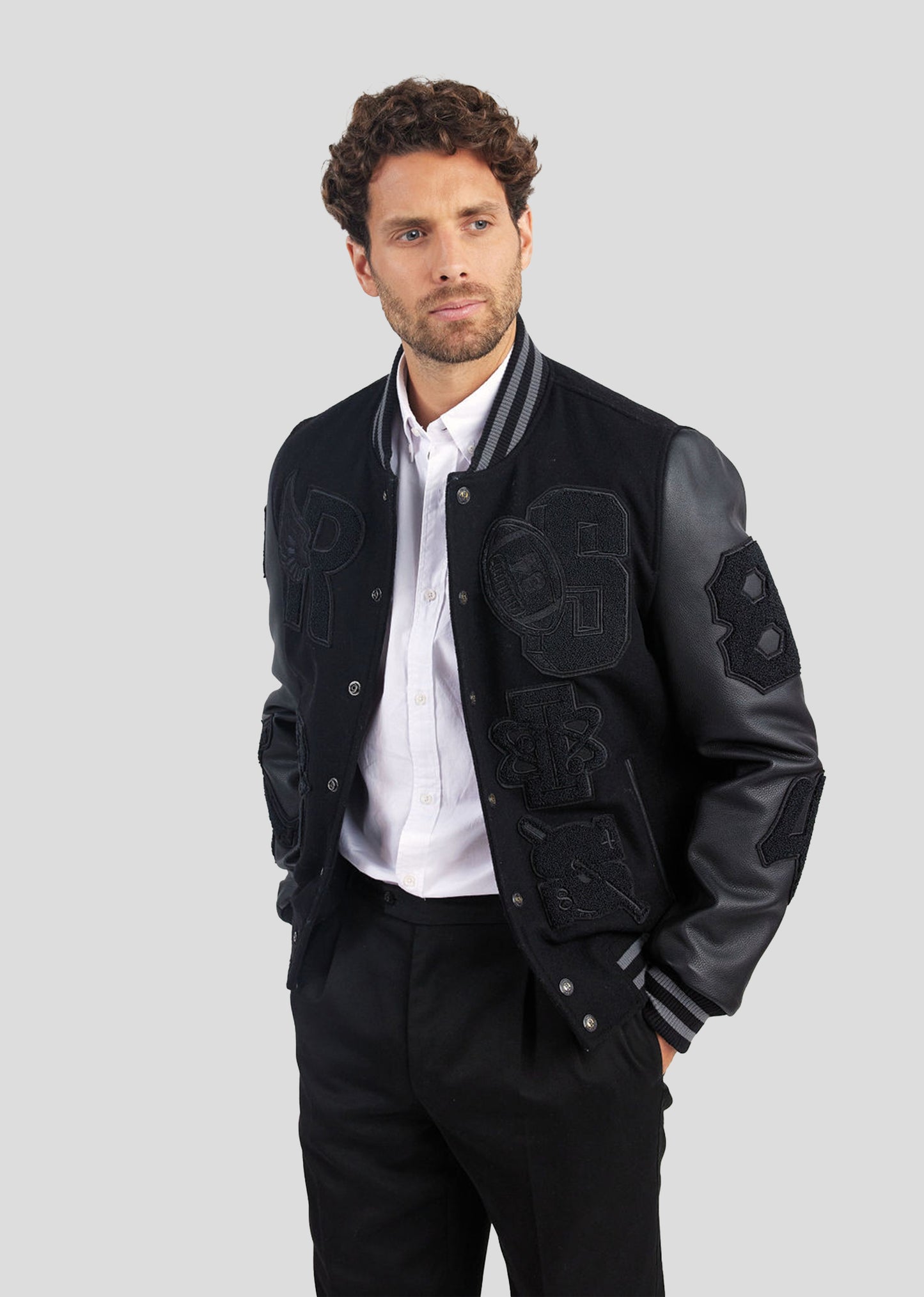Blouson en cuir HARVARD HATCH