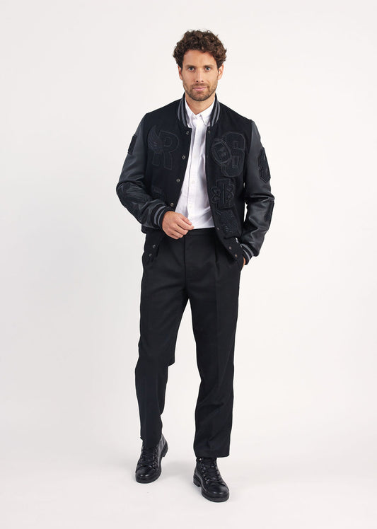 Blouson en cuir HARVARD HATCH