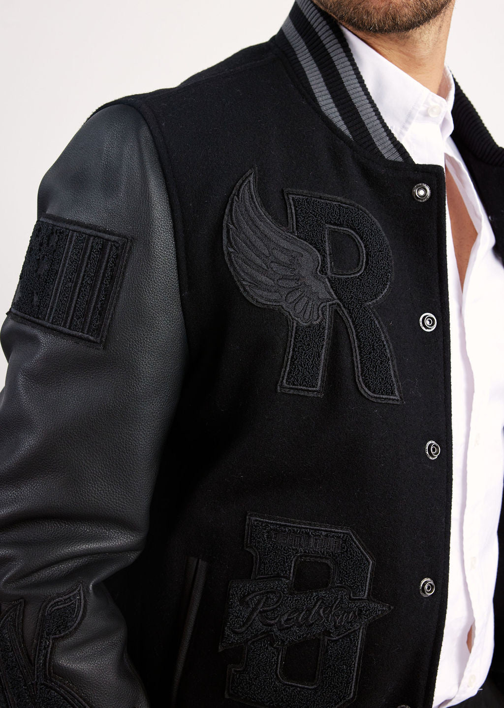 Blouson en cuir HARVARD HATCH