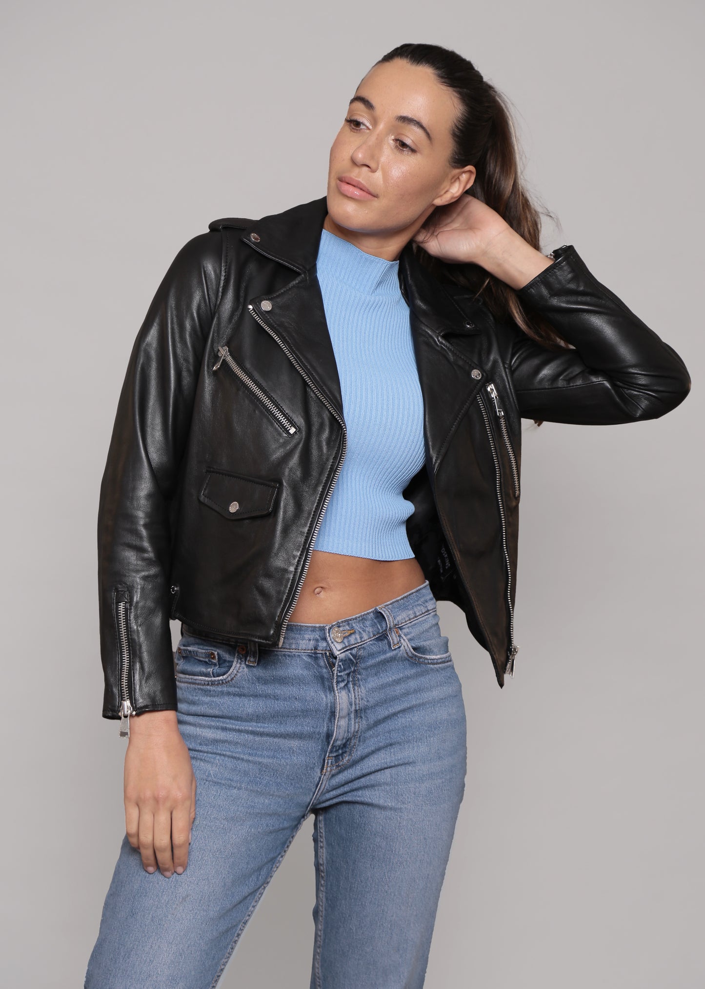 Veste en cuir JUTTA TRIPWAY