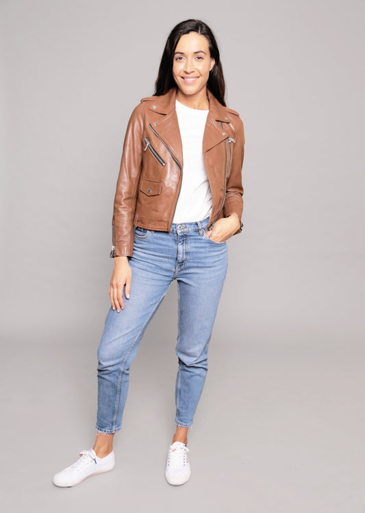 Veste en cuir JUTTA TRIPWAY