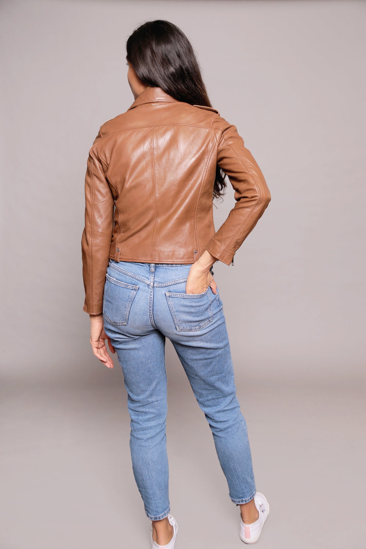 Veste en cuir JUTTA TRIPWAY