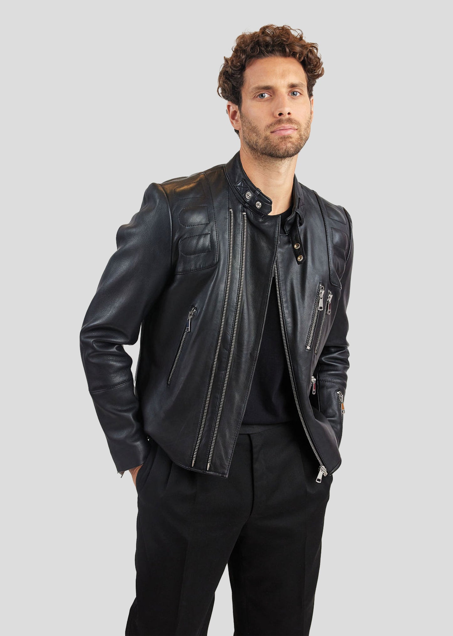 Veste en cuir KAYMAN ELECTRA