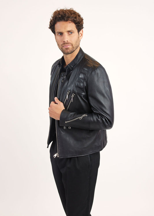 Veste en cuir KAYMAN ELECTRA