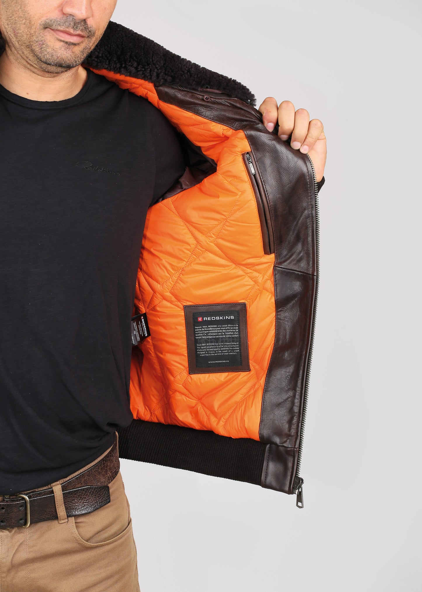 Blouson en cuir PATTON ARGUS