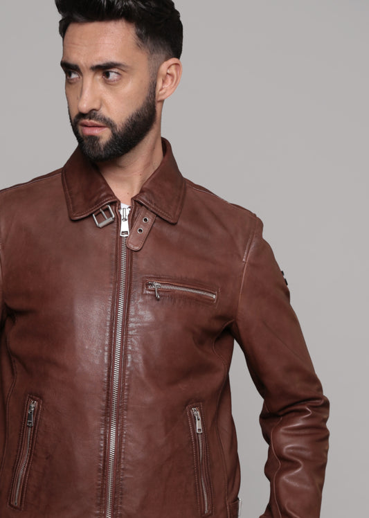 Veste en cuir RIDER2 STONER