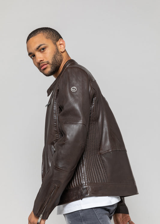 Blouson en cuir TRUST VICTORY