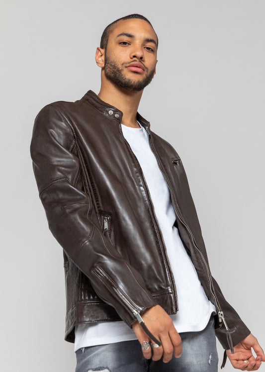 Blouson en cuir TRUST VICTORY