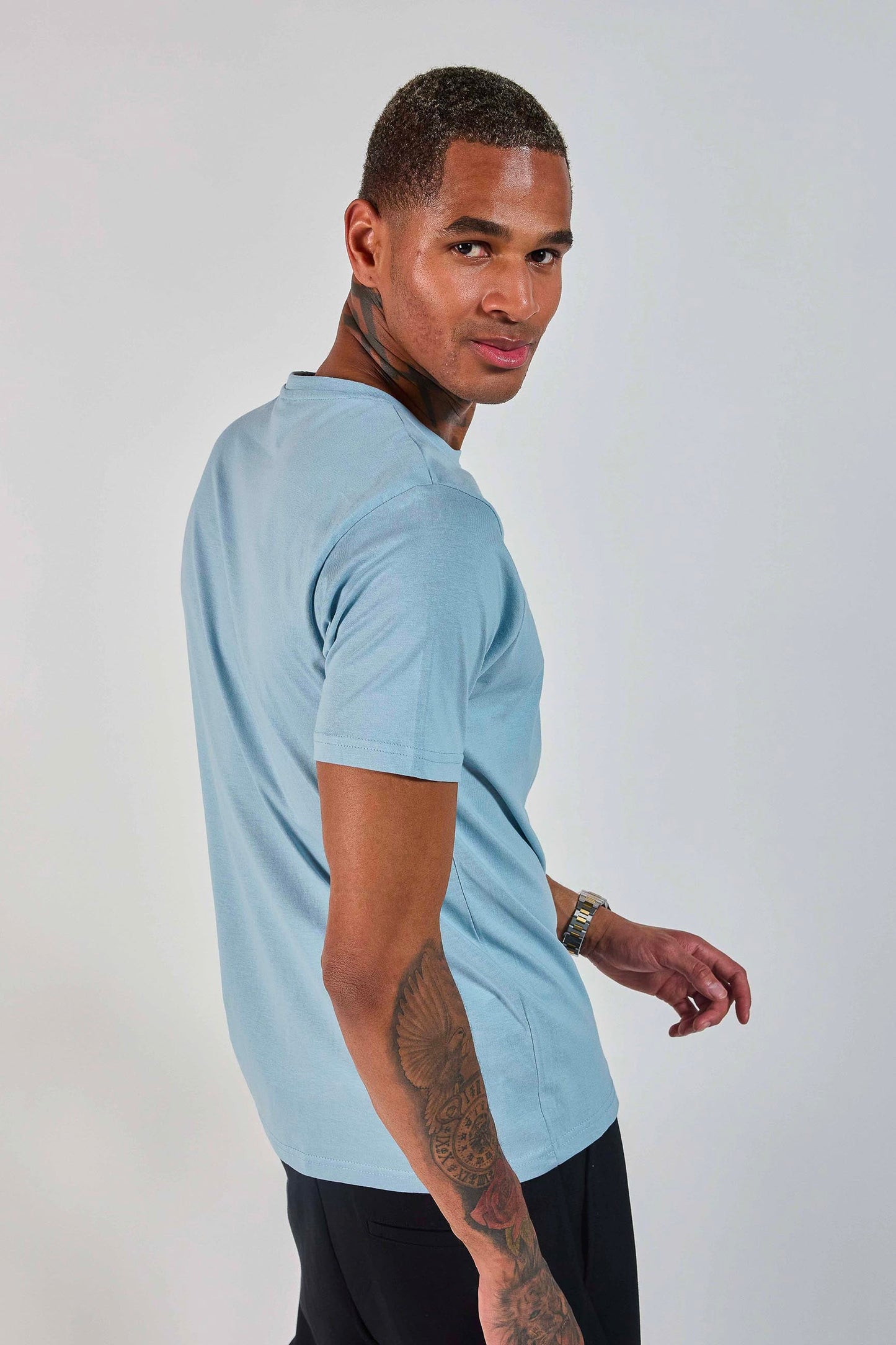 T-shirt bleu 231035