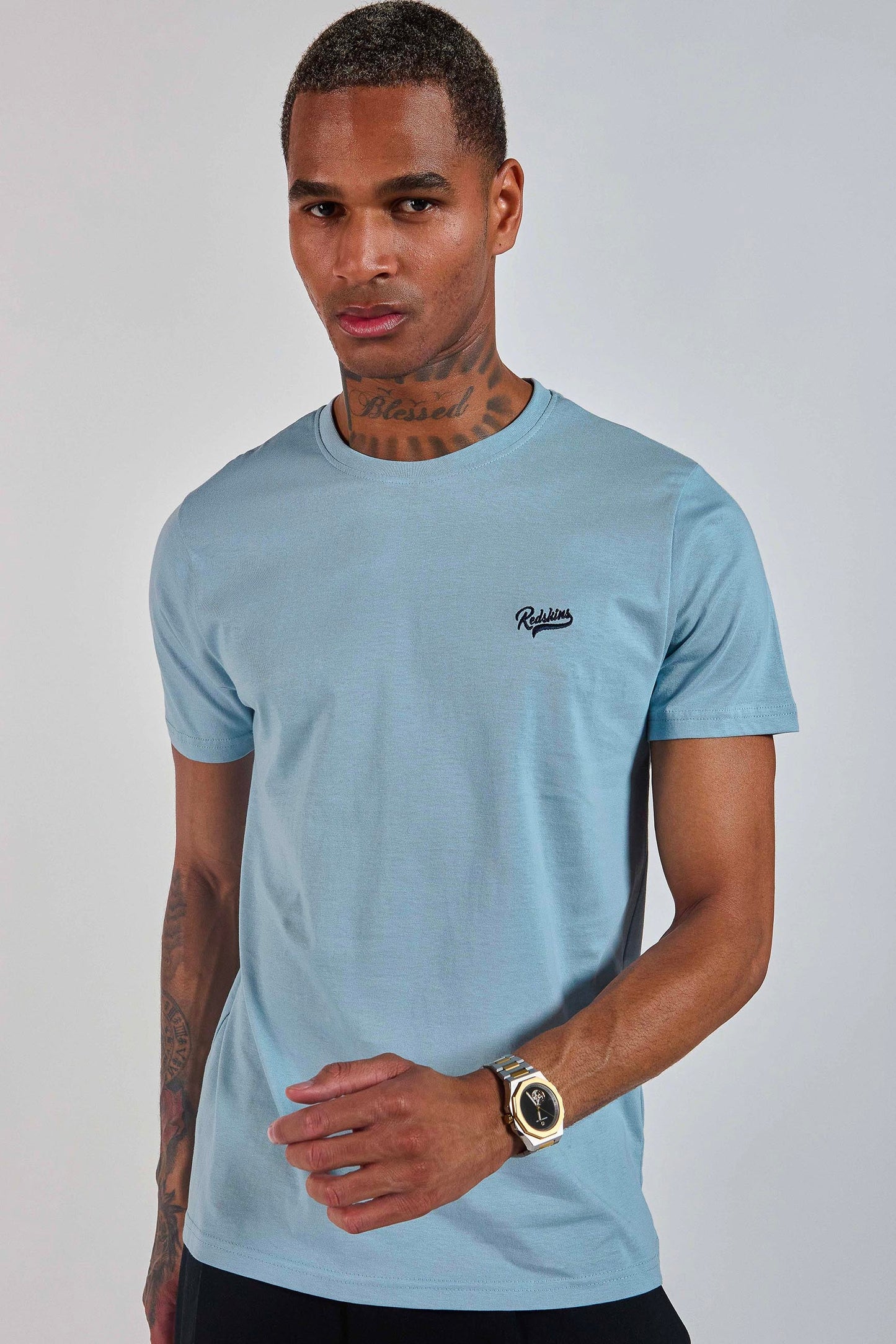 T-shirt bleu 231035