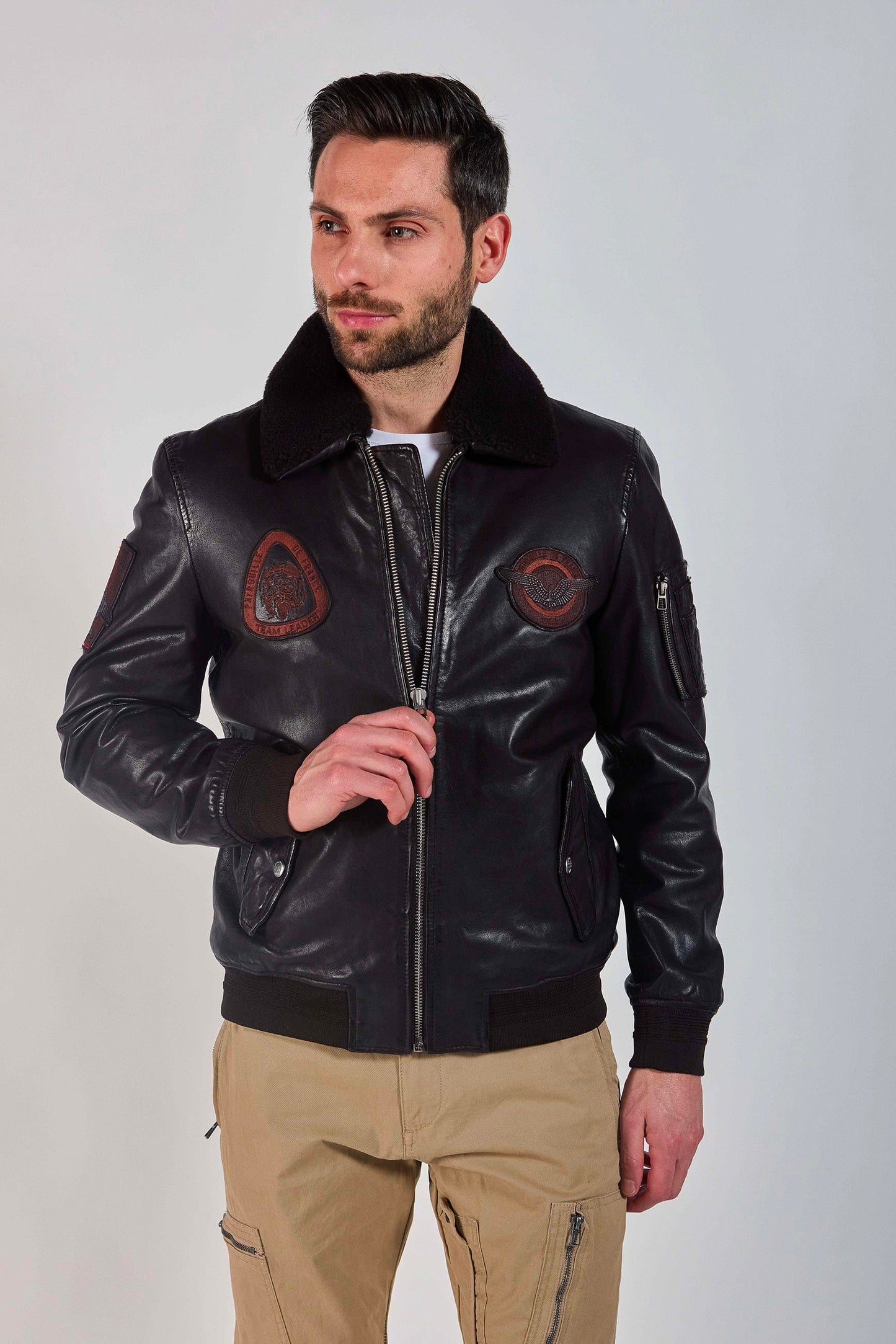 Cuir brun foncé BLOWER DITY