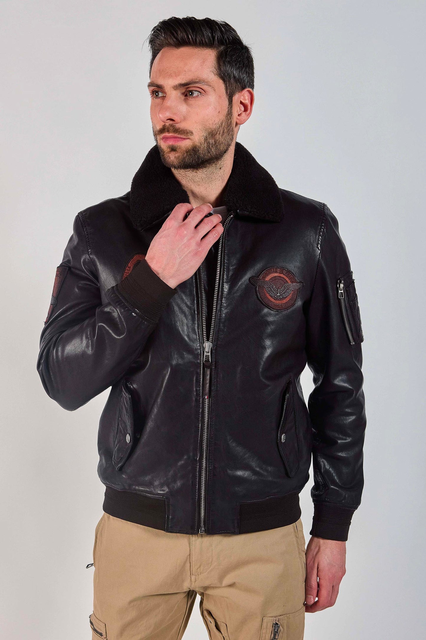 Cuir brun foncé BLOWER DITY
