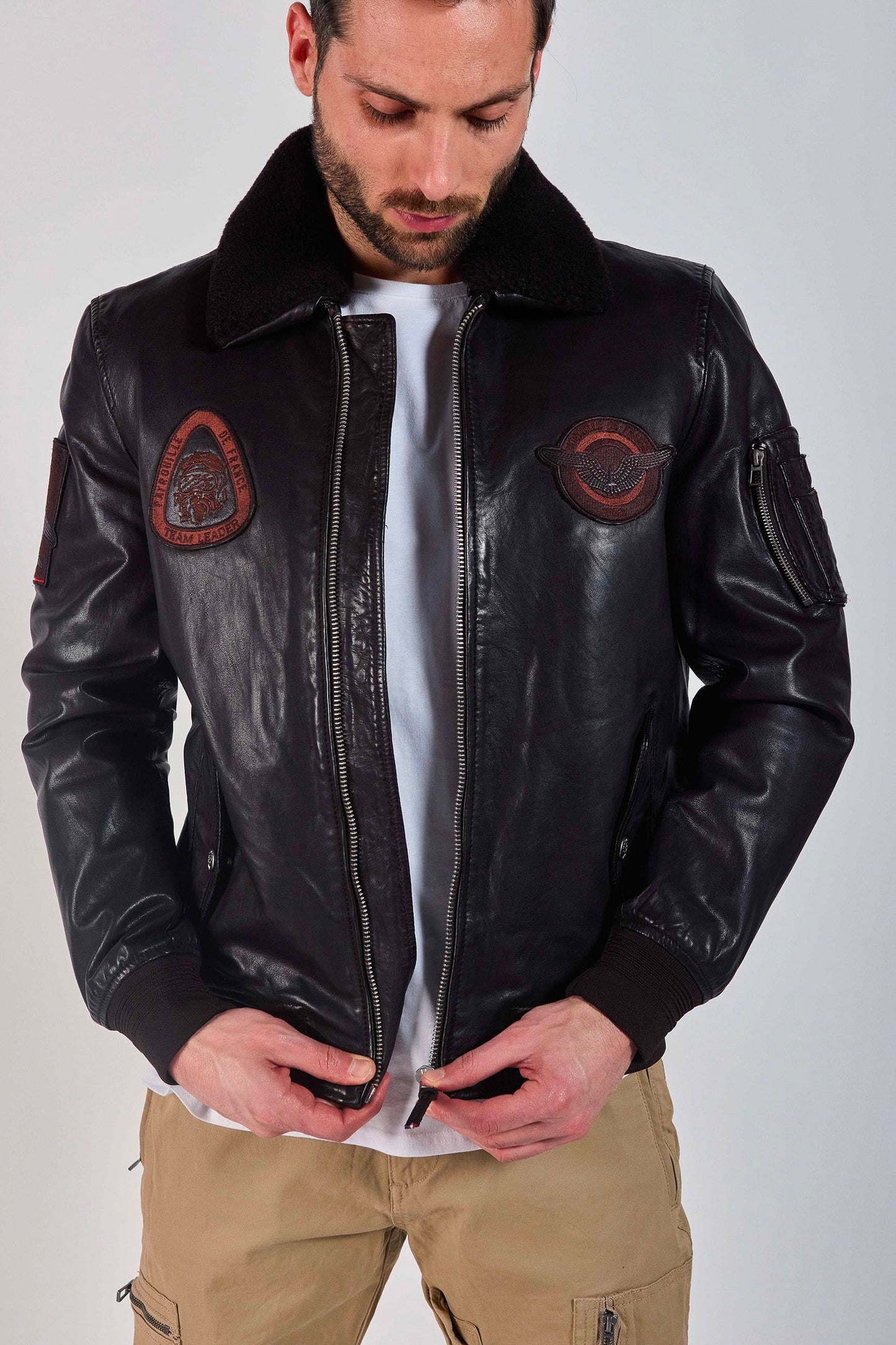 Cuir brun foncé BLOWER DITY