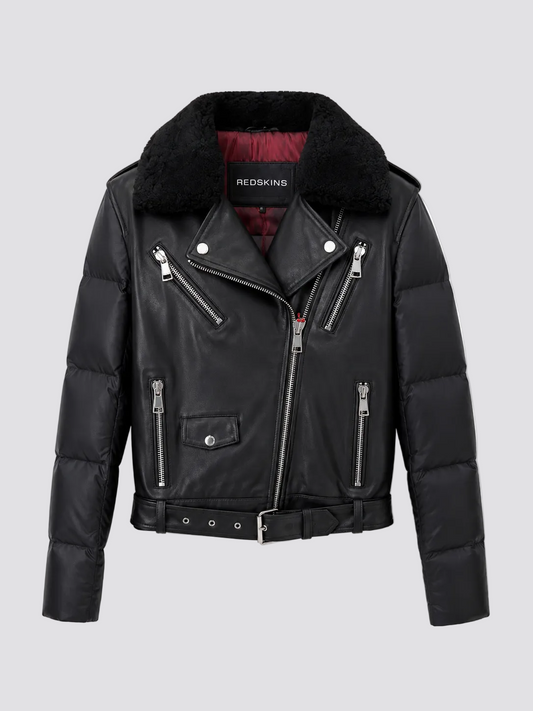 Blouson en cuir femme