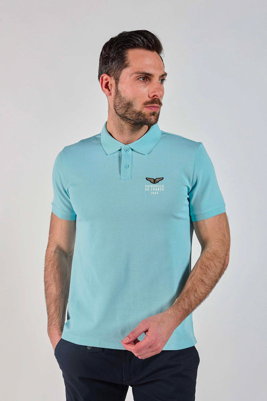 Polo bleu ciel FIRST CLUB