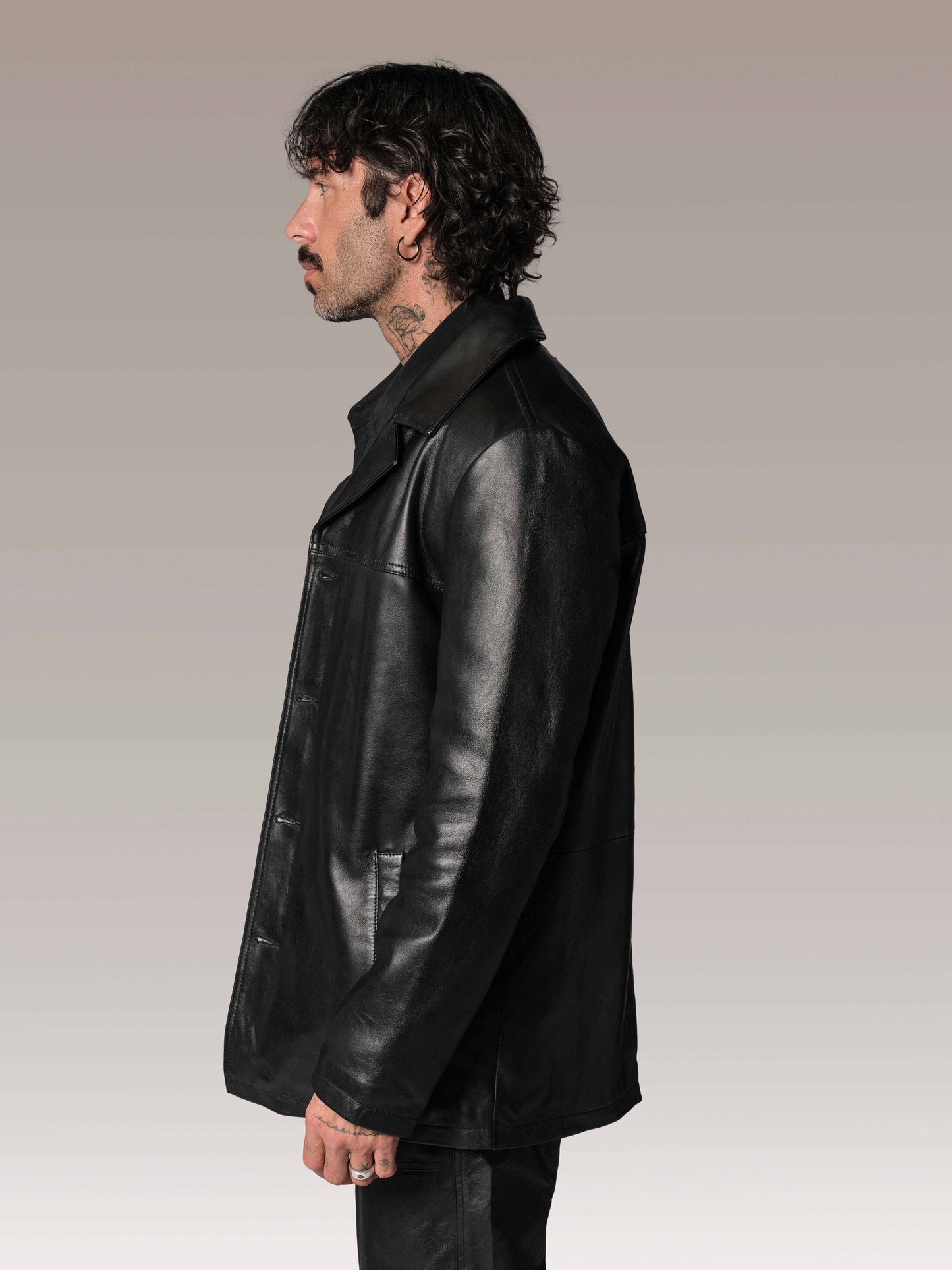 Veste en cuir noire BRASCO LEGEND