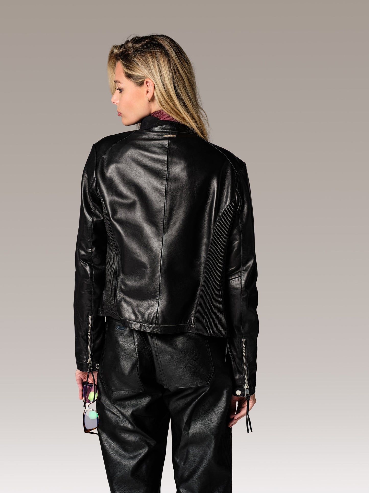 Blouson en cuir noir GOLDY TOKYO