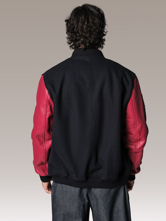 Blouson en cuir rouge RS ONE HATCH
