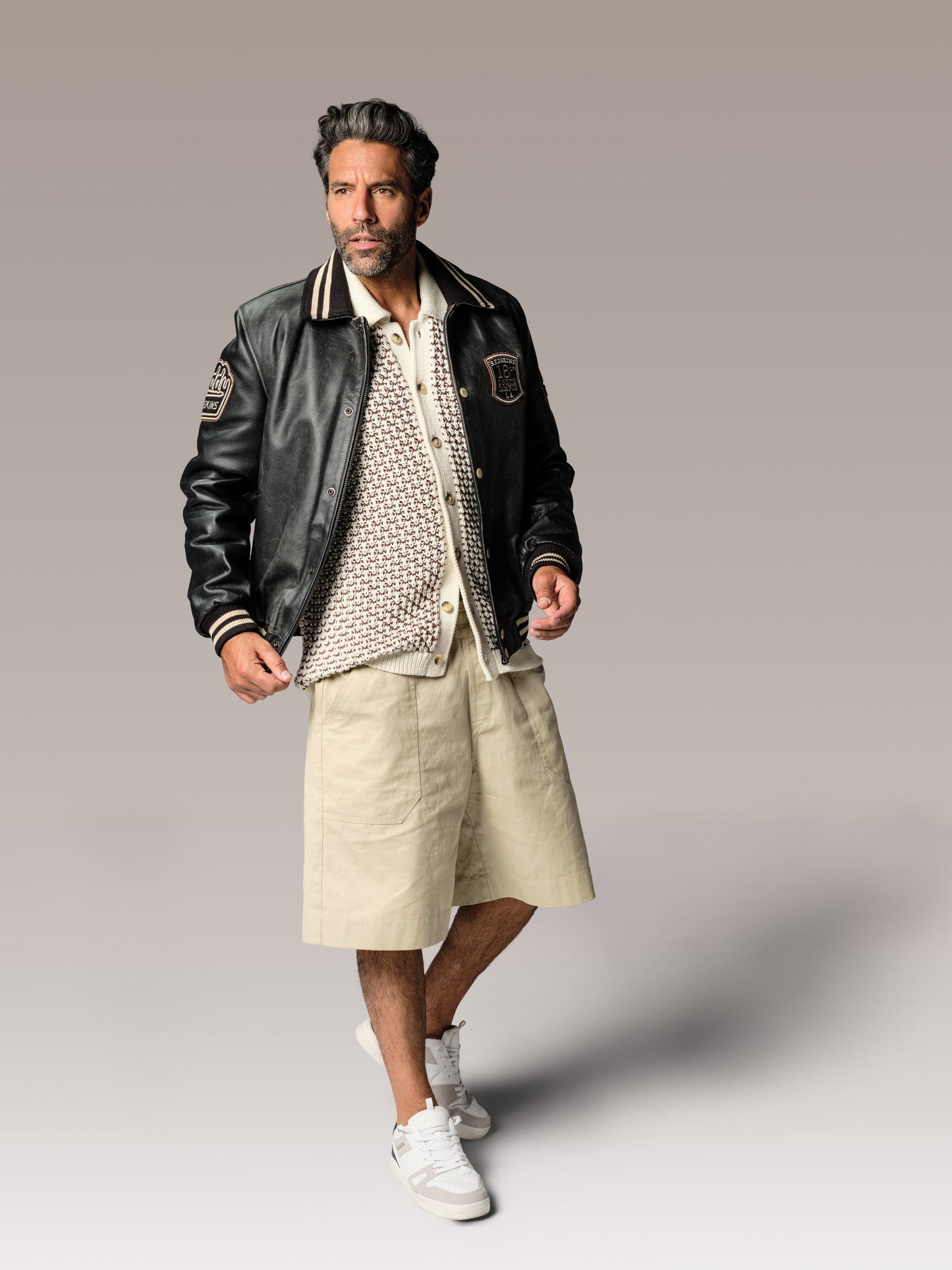 Blouson en cuir noir SKATEBOARD COHIBA