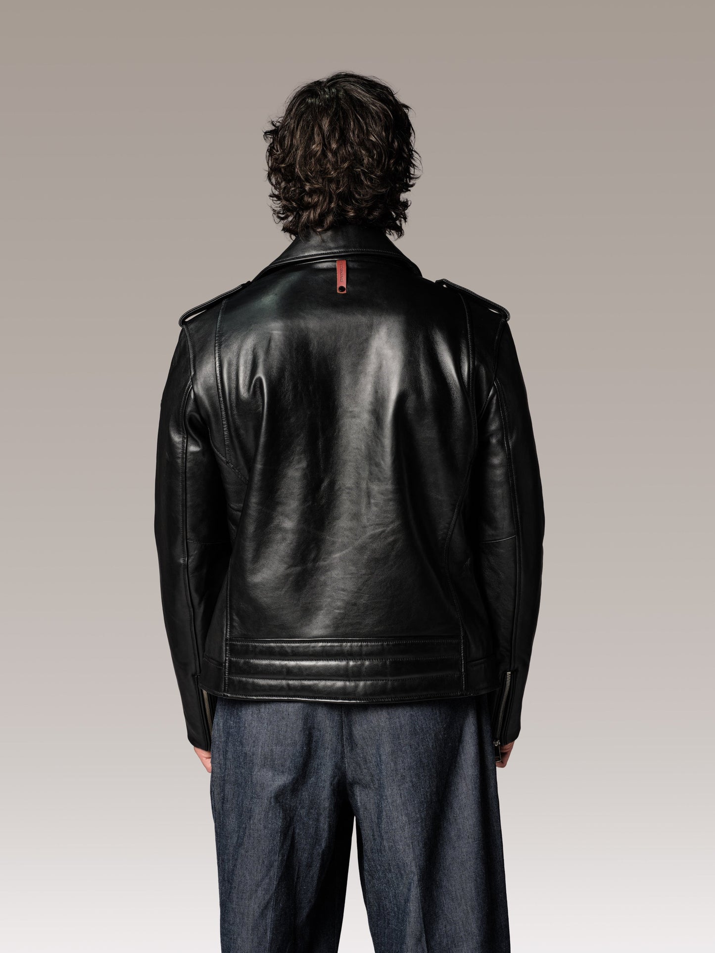 Blouson en cuir noir SPEEDSTER ROAD
