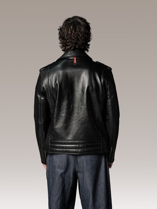 Blouson en cuir noir SPEEDSTER ROAD