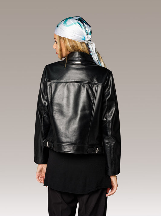 Blouson en cuir noir SUZY TOKYO