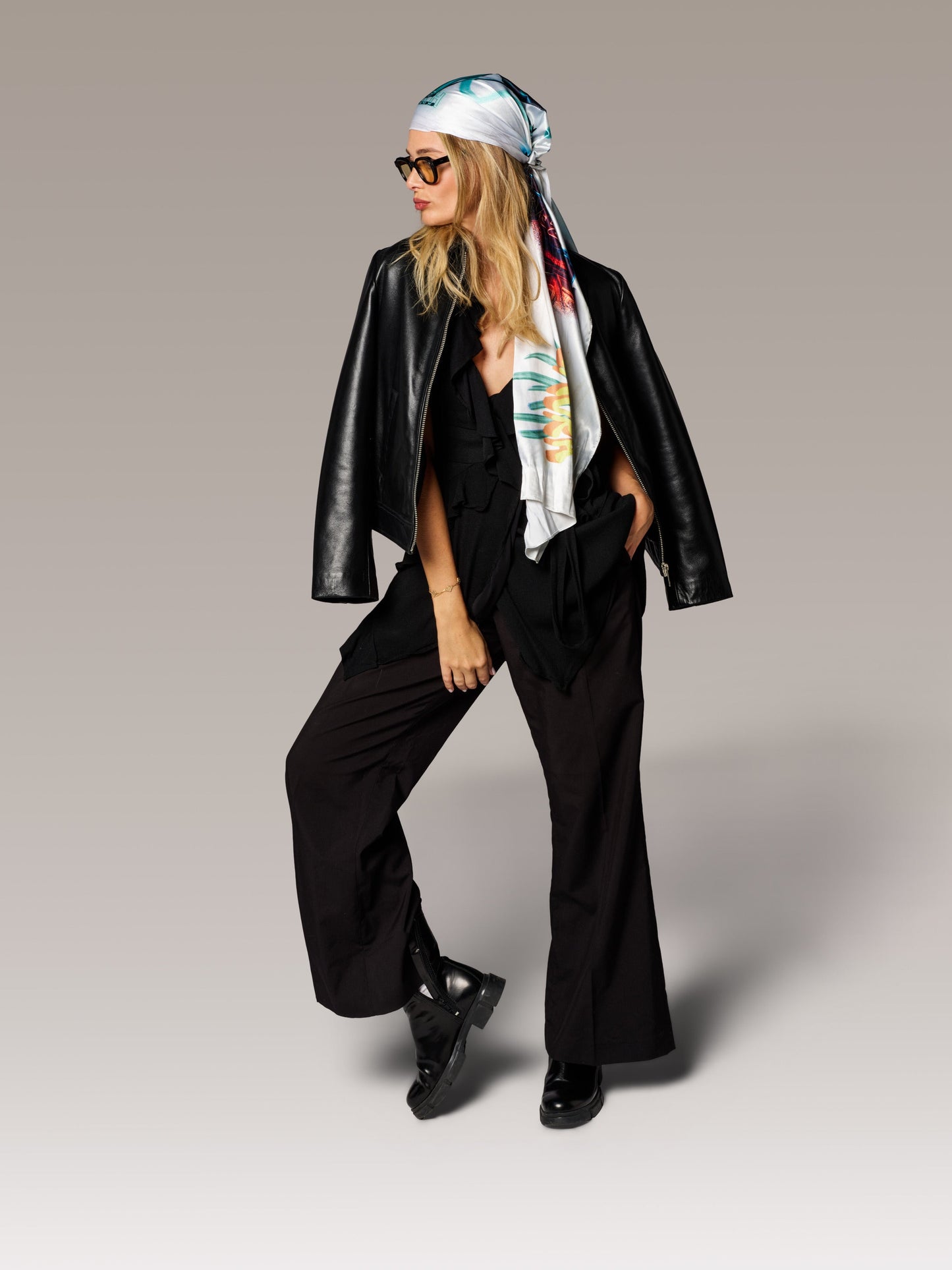 Blouson en cuir noir SUZY TOKYO