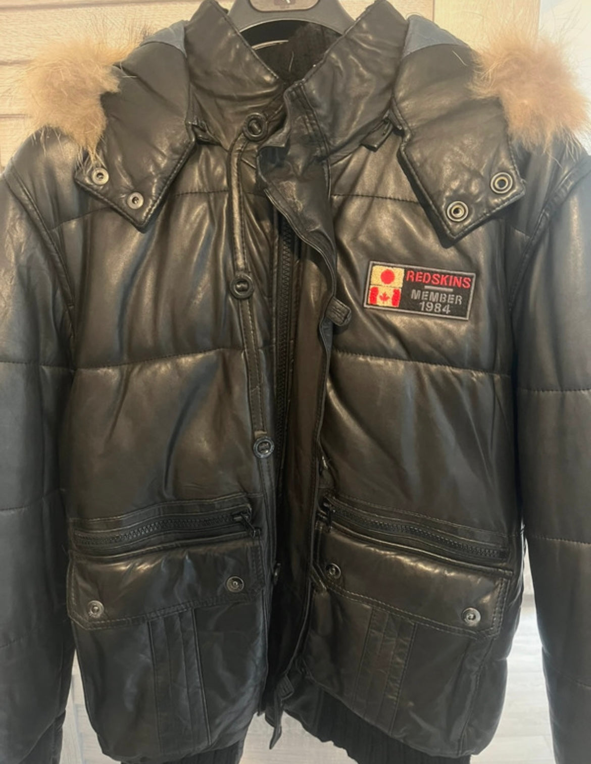Doudoune cuir redskins