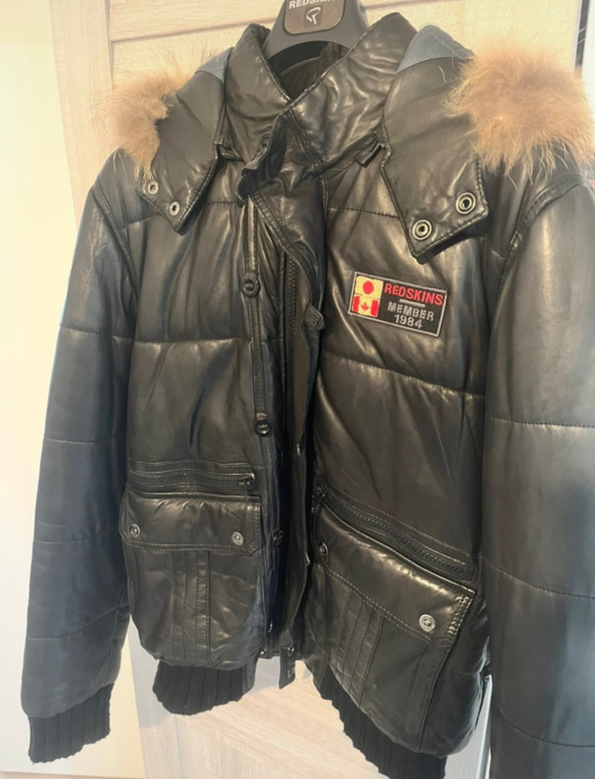 Doudoune cuir redskins