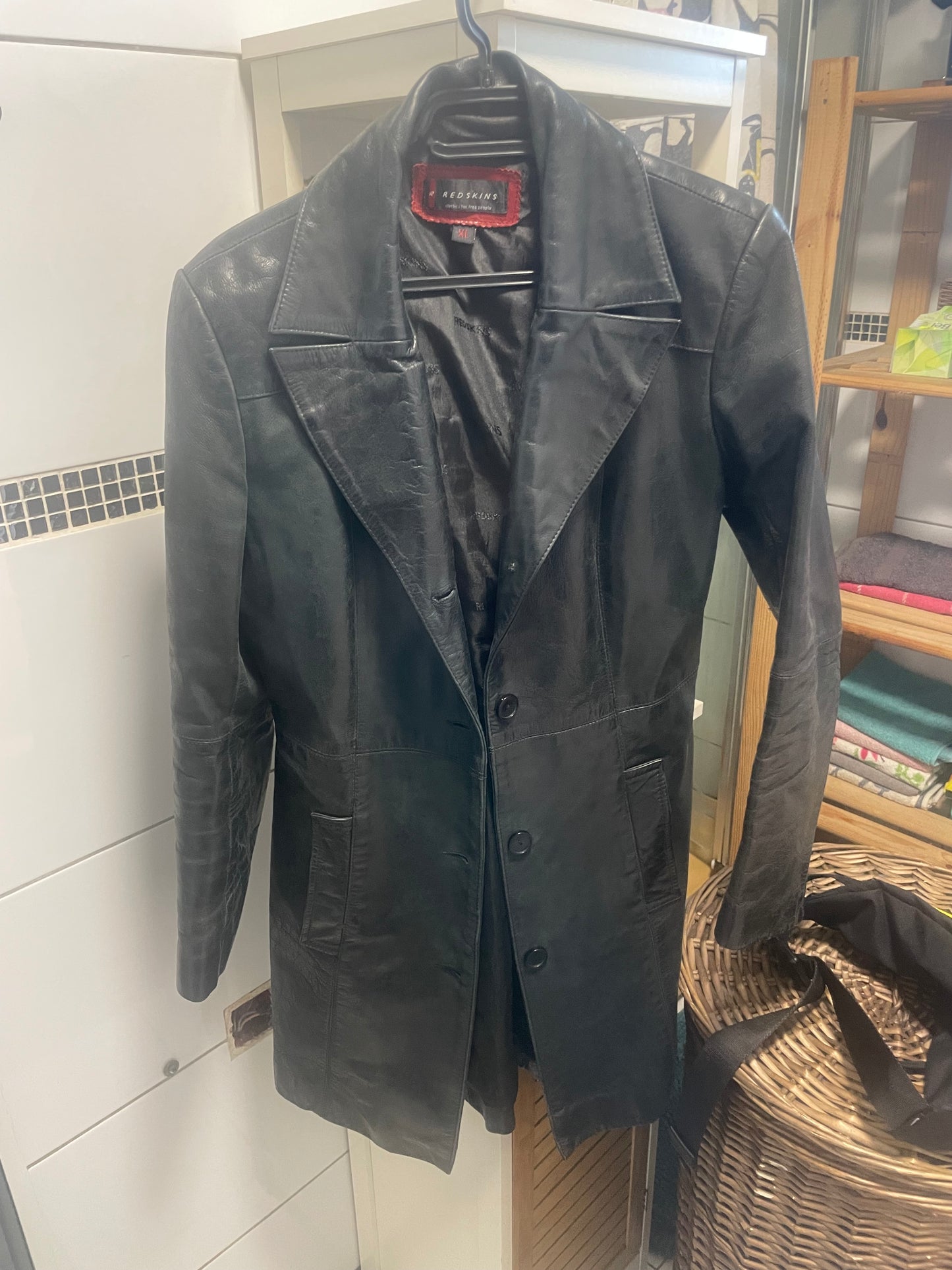 Veste 3/4 cuir noir