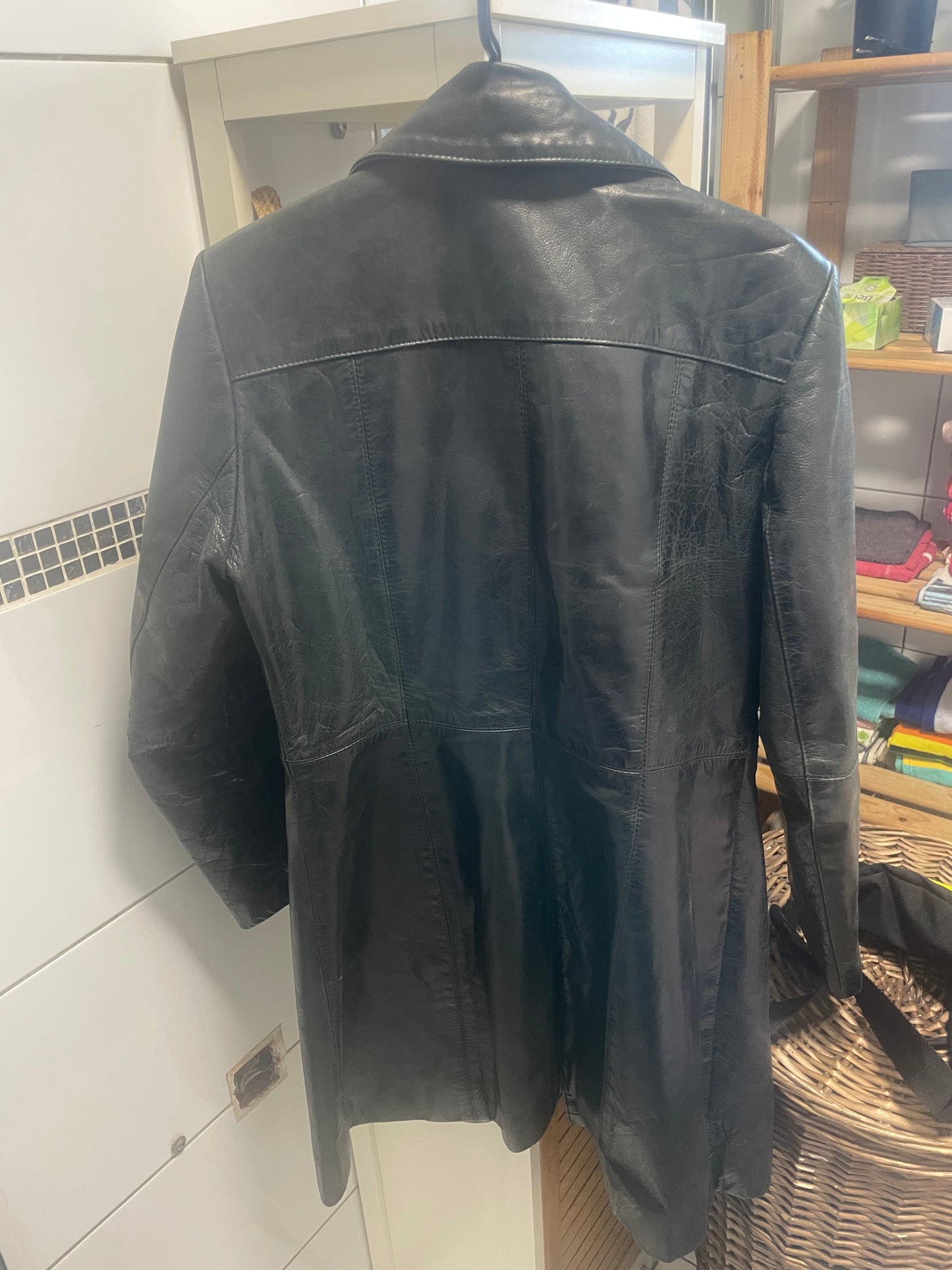 Veste 3/4 cuir noir