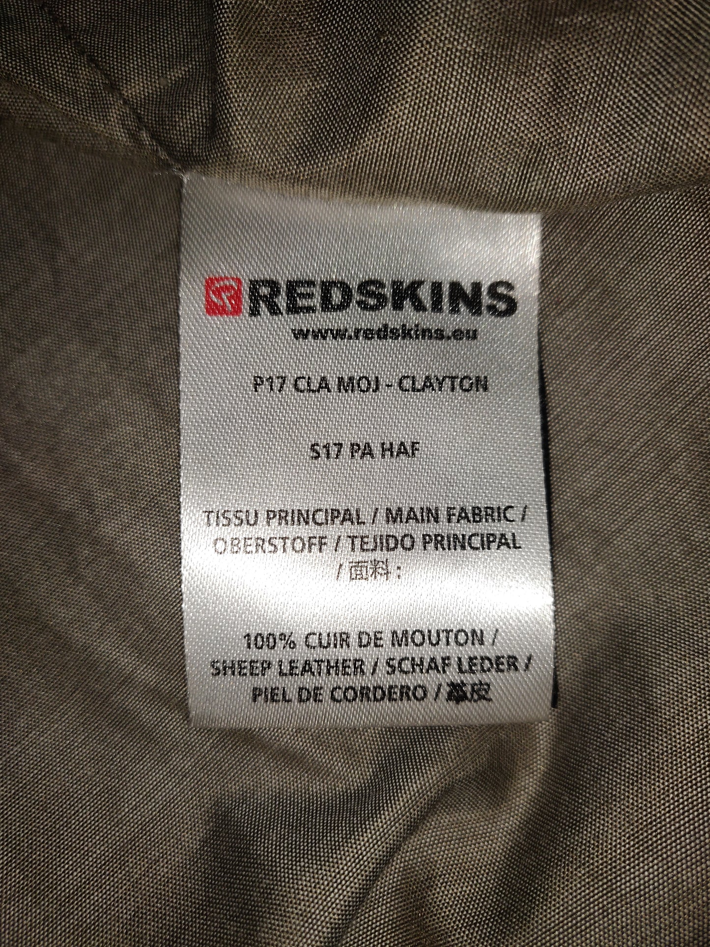 Blouson en cuir d'agneau Redskins Clayton Mojito