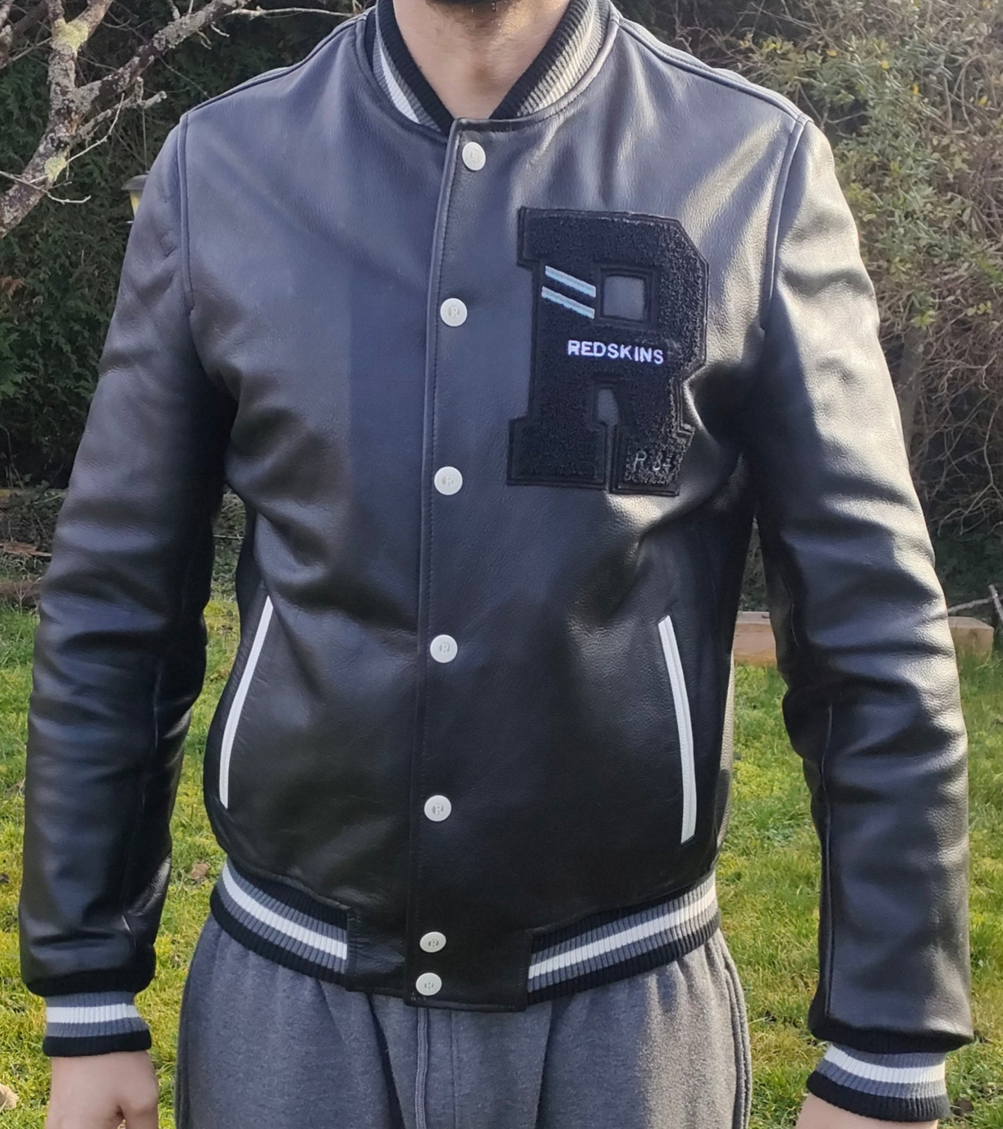 Redskins Teddy Cuir Véritable Planet Full Black XL – Édition Limitée – Confort Premium