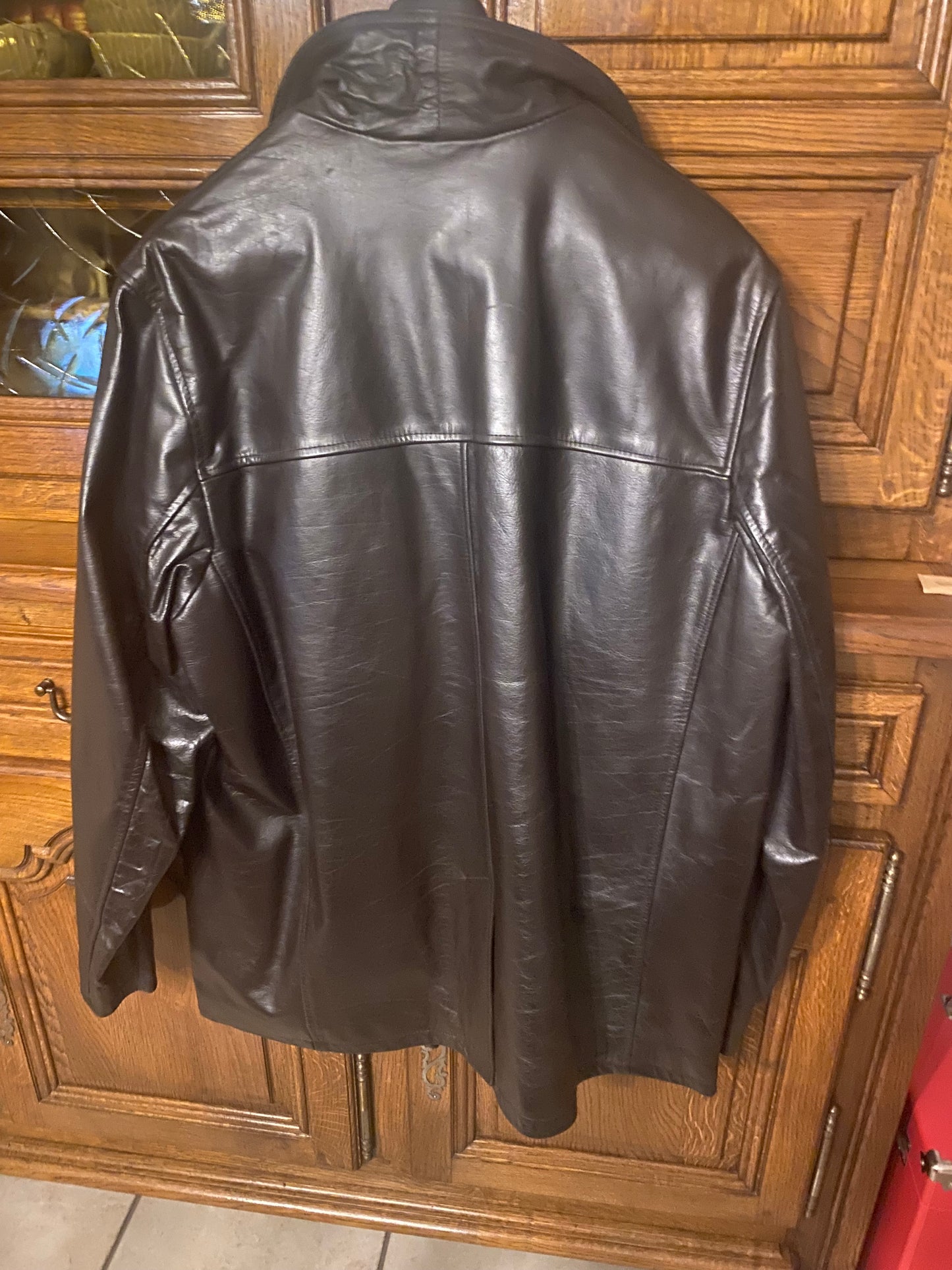 Veste en cuir marron BRASCO LEGEND