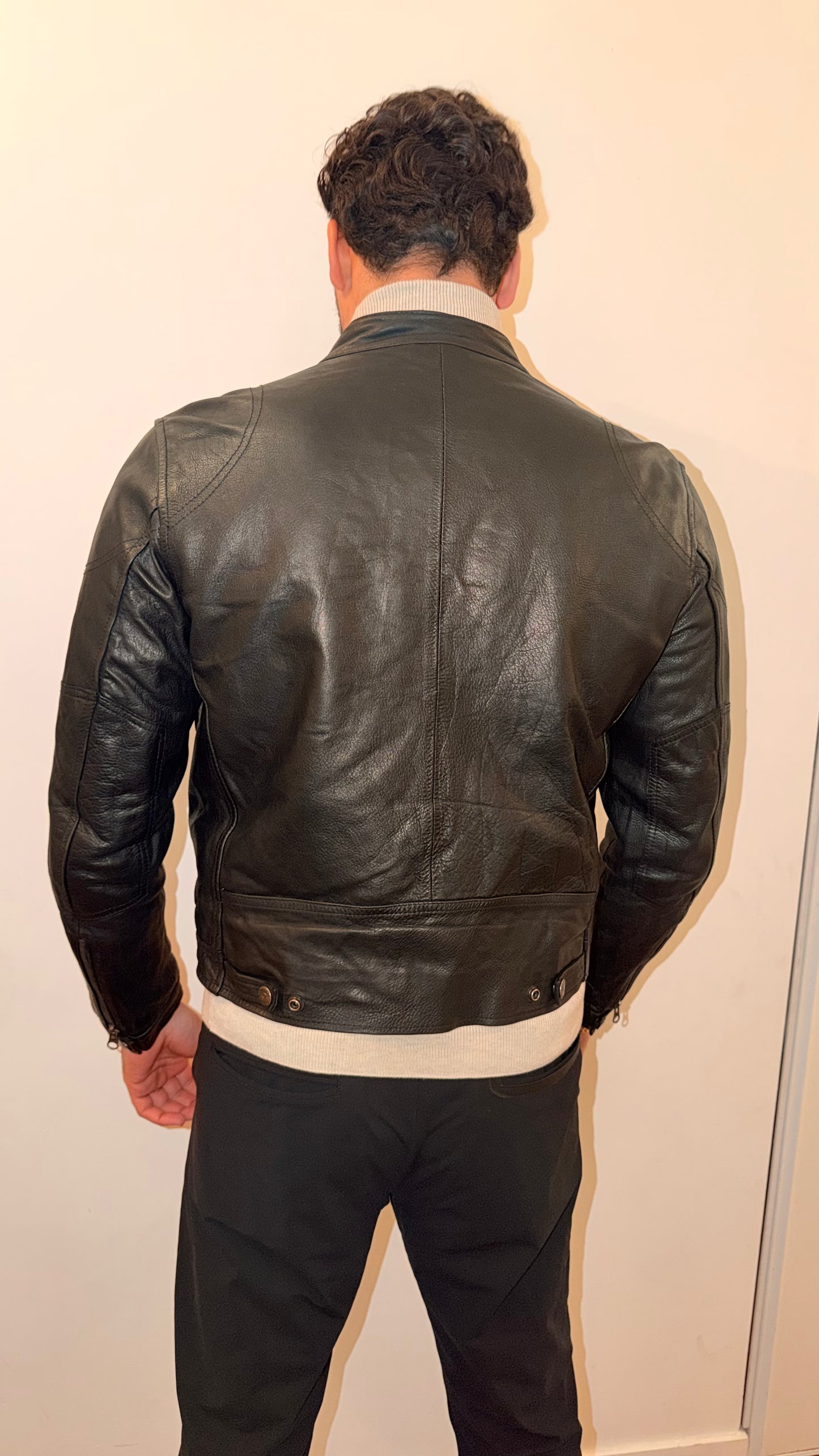 Veste legere en cuir