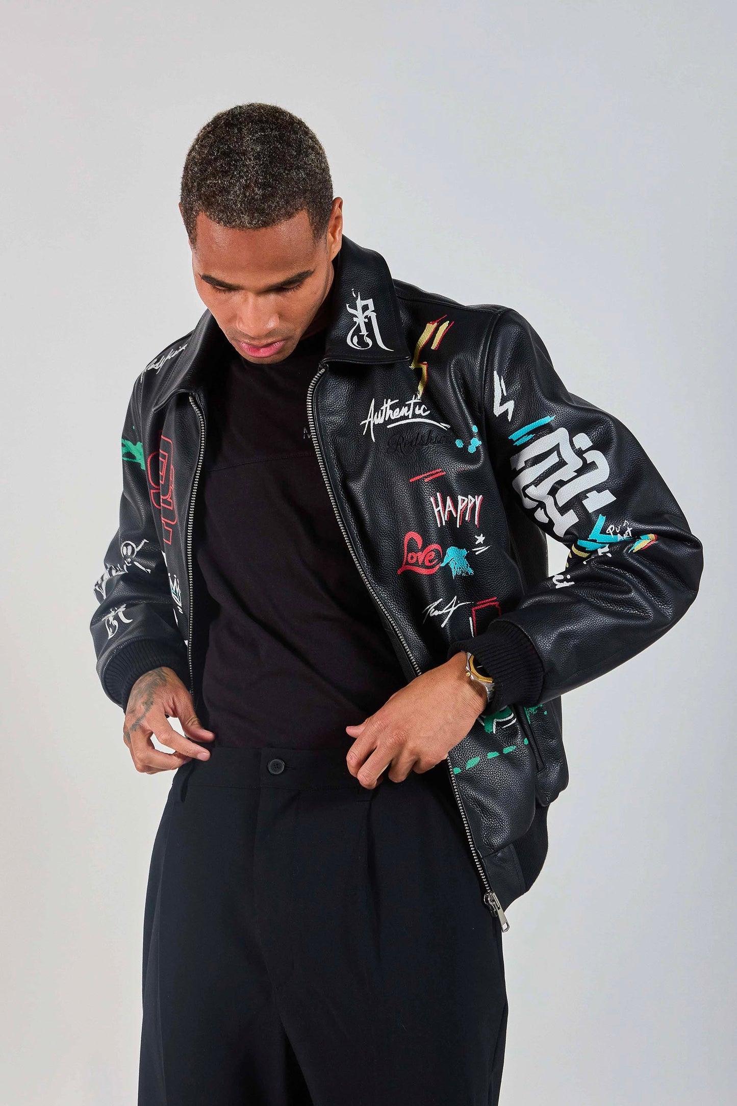 Cuir noir AUTHENTIC COHIBA