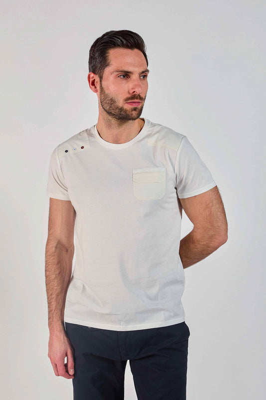 T-shirt blanc cassé SMITH TRIM