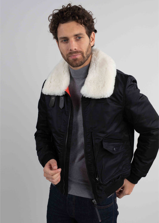 Blouson noir AIRCRAFT PHENIX