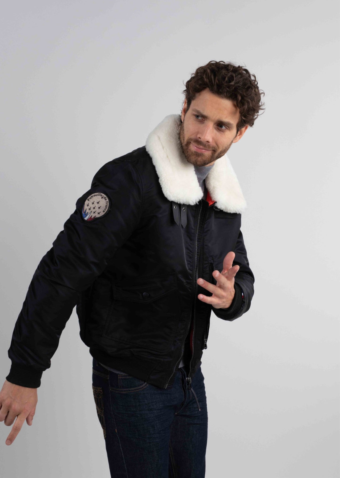 Blouson noir AIRCRAFT PHENIX