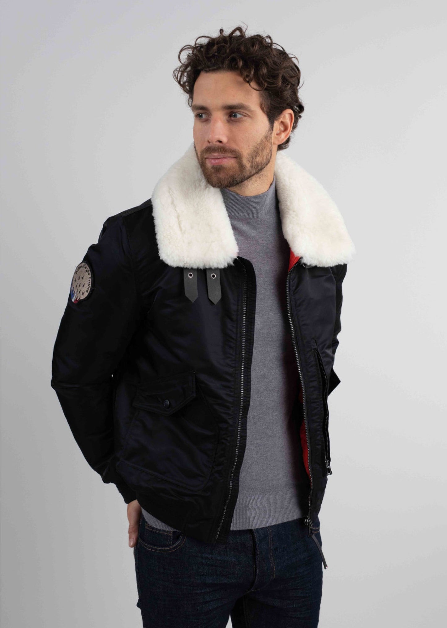 Blouson noir AIRCRAFT PHENIX