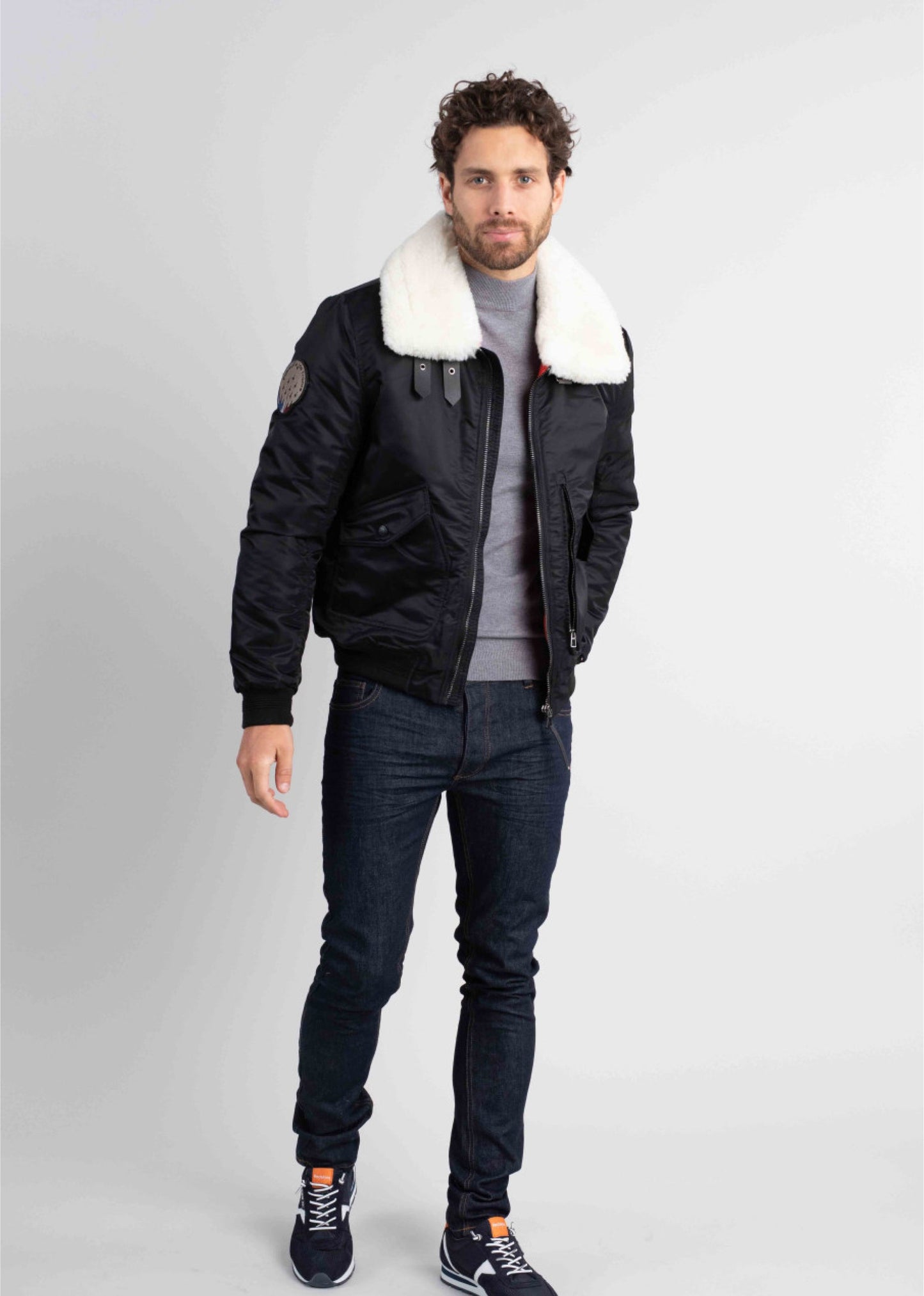 Blouson noir AIRCRAFT PHENIX