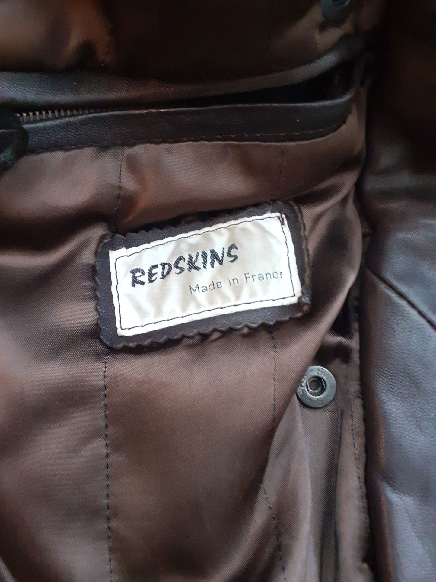 blouson long cuir épais