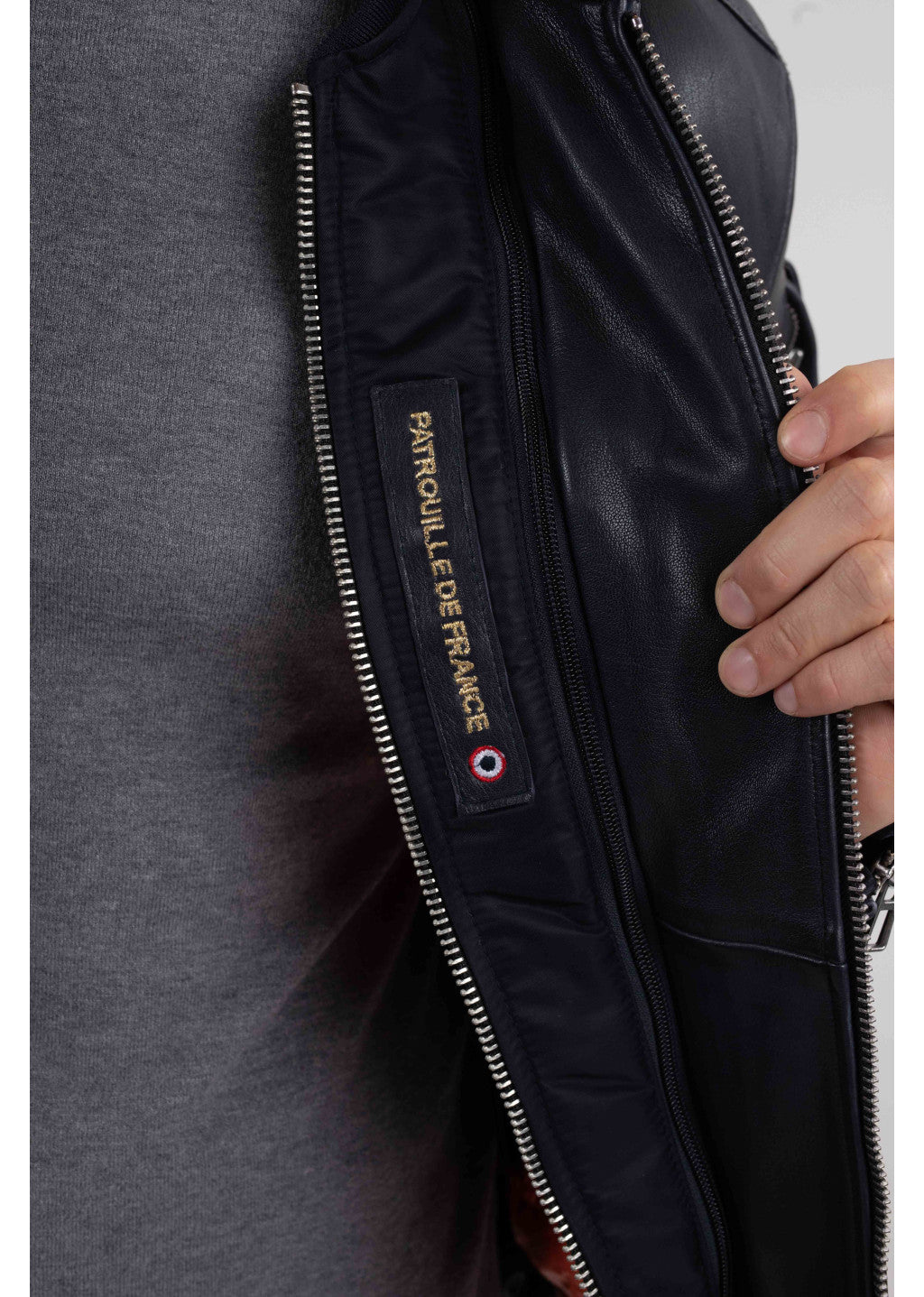 Cuir bleu marine JAEGGER ALPHA