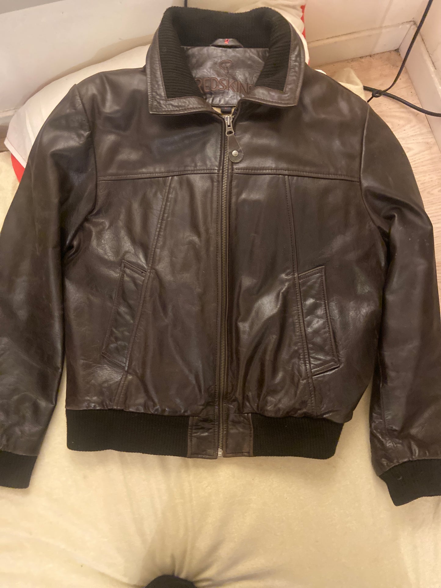 Blouson cuir RedSkins coupe aviateur Authentique