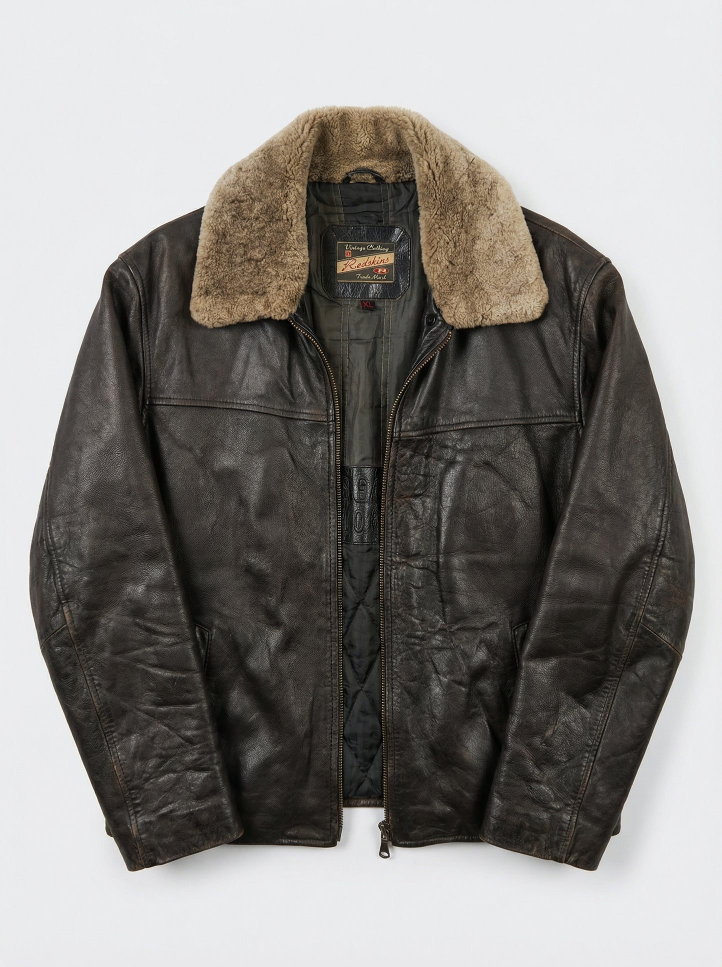 Blouson cuir noir mirage